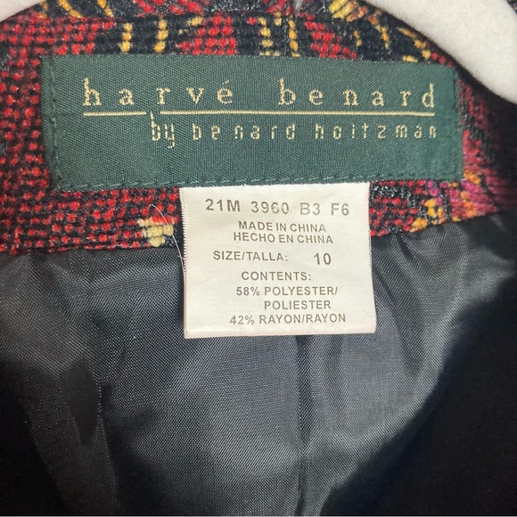 Harve Bernard textured blazer autumn colorful size 10 - Picture 7 of 11